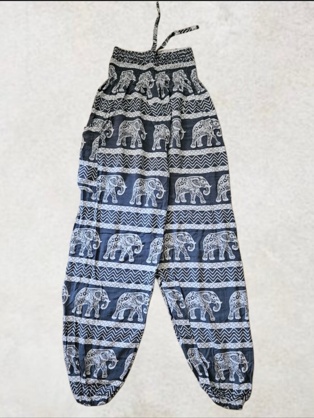 Elephant Print  Rayon Harem Pants XS